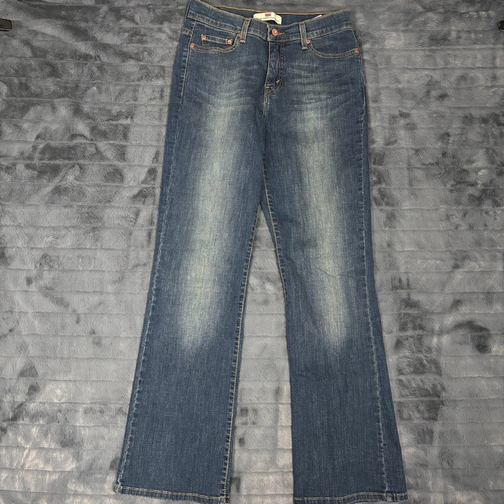 Levis 512 Perfectly Slimming Bootcut Jeans Womens 10M Medium Wash Denim Stretch